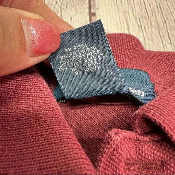 polo ralph lauren burgundy maroon polo shirt boys sz 6 texas A&M aggies - Picture 3 of 8